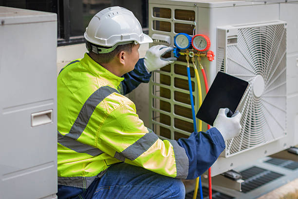 Professional Hvac Maintenance technician working in West Sayville, NY